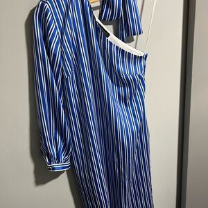 Banana Republic Blue and White Striped Garment